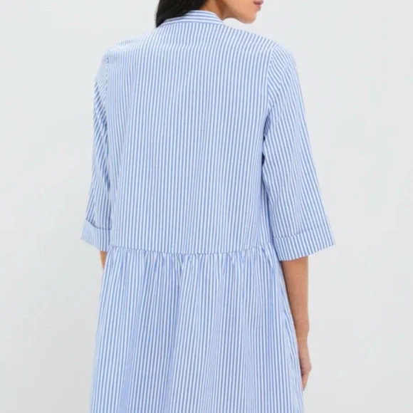 Tuckernuck Blue Stripe Royal Shirt Dress - Picture 2 of 9